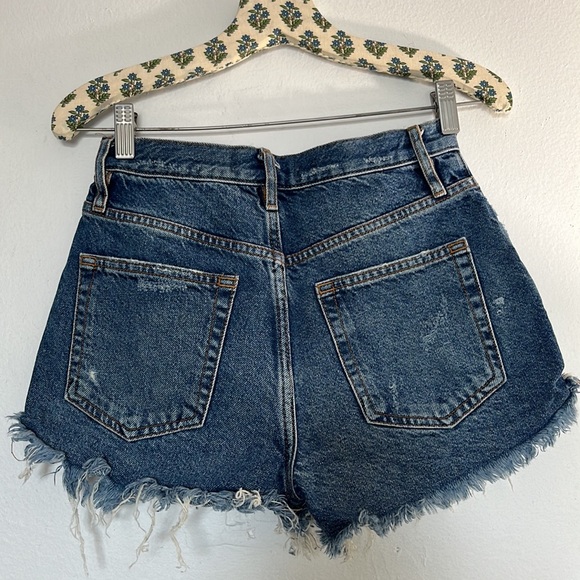 Free People Denim Cut-off Shorts Size 25 - Picture 3 of 6